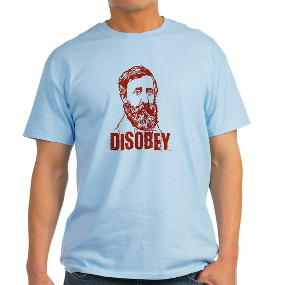 CafePress - Thoreau Disobey Light T Shirt - Men's Classic Graphic T-Shirt