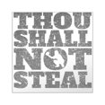 thumbnail image 1 of CafePress - Thou Shall Not Steal Baseball Catcher Sticker - Square Sticker 3" x 3", 1 of 1