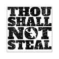thumbnail image 1 of CafePress - Thou Shall Not Steal Baseball Catcher Sticker - Square Sticker 3" x 3", 1 of 1