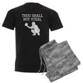 thumbnail image 1 of CafePress - Thou Shall Not Steal Pajamas - Men's Dark Loose Fit Cotton Pajama Set, 1 of 7