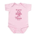 thumbnail image 1 of CafePress - Though She Be But Little She Be Fierce Body Suit - Baby Light Bodysuit, Size Newborn - 24 Months, 1 of 4