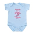thumbnail image 1 of CafePress - Though She Be But Little She Be Fierce Body Suit - Baby Light Bodysuit, Size Newborn - 24 Months, 1 of 4