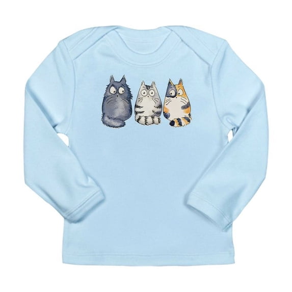 CafePress - Three 3 Cats Long Sleeve Infant T Shirt - Long Sleeve Infant T-Shirt