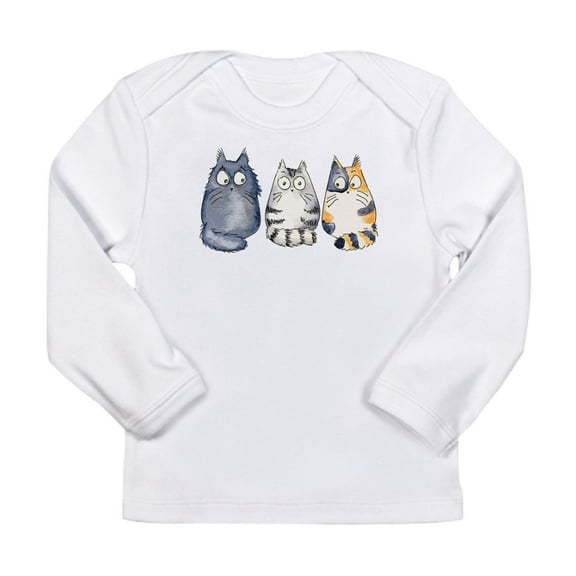 CafePress - Three 3 Cats Long Sleeve Infant T Shirt - Long Sleeve Infant T-Shirt