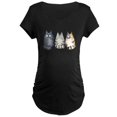 thumbnail image 1 of CafePress - Three 3 Cats Maternity Dark T Shirt - Maternity Dark T-Shirt, 1 of 3