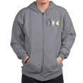 thumbnail image 1 of CafePress - Three 3 Cats Zip Hoodie - Zip Hoodie, Classic Hooded Sweatshirt with Metal Zipper, 1 of 4