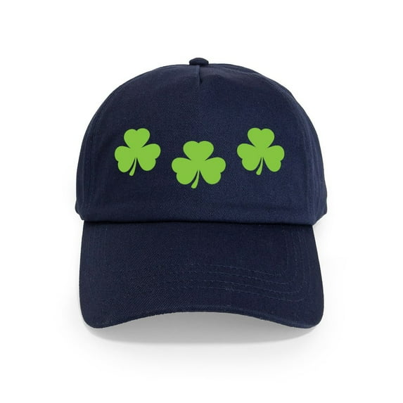 CafePress - Three 3 Shamrocks Cap - Adjustable 100% Brushed Unisex Casual Cotton Baseball Cap, Beige, 1