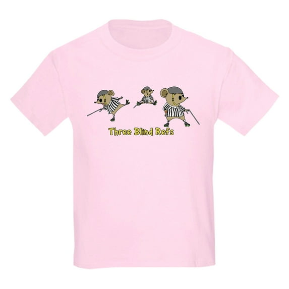 CafePress - Three Blind Refs Kids Light T Shirt - Light T-Shirt Kids XS-XL
