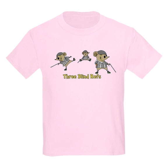 CafePress - Three Blind Refs Kids Light T Shirt - Light T-Shirt Kids XS-XL