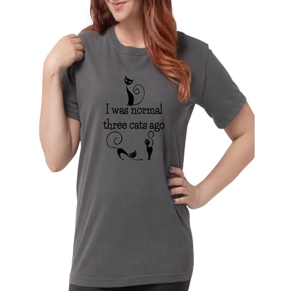 CafePress - Three Cats Ago Humorous T Shirt - Womens Comfort Colors® Shirt