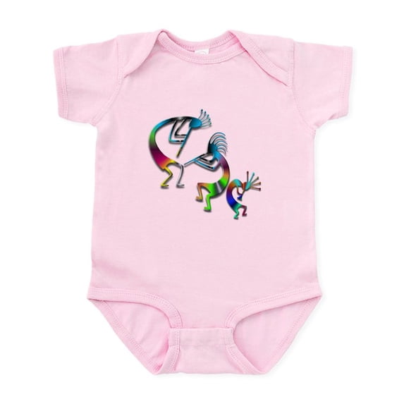 CafePress - Three Colorful Kokopellis Infant Bodysuit - Baby Light Bodysuit, Size Newborn - 24 Months