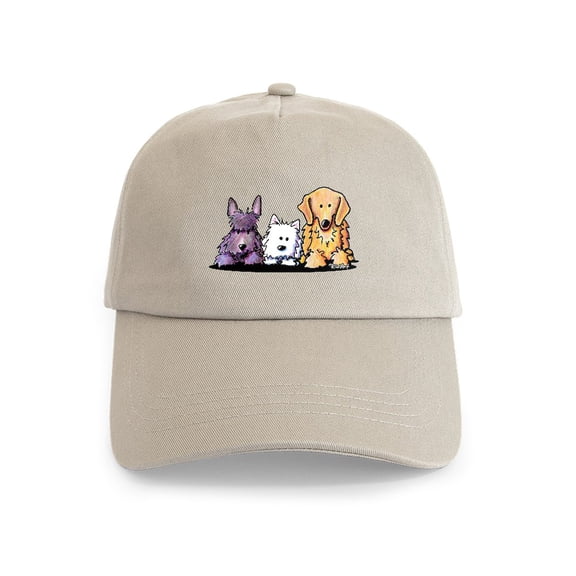 CafePress - Three Dog Night Cap - Adjustable 100% Brushed Unisex Casual Cotton Baseball Cap, Beige, 1