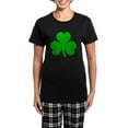 thumbnail image 1 of CafePress - Three Leaf Clover Women's Dark Pajamas - Women's Short Sleeve Print T-Shirt and Pants Dark Cotton Pajama Set, 1 of 7