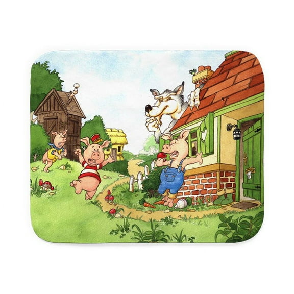 CafePress - Three Little Pigs - Sherpa Fleece Throw Blanket 60" x 50"