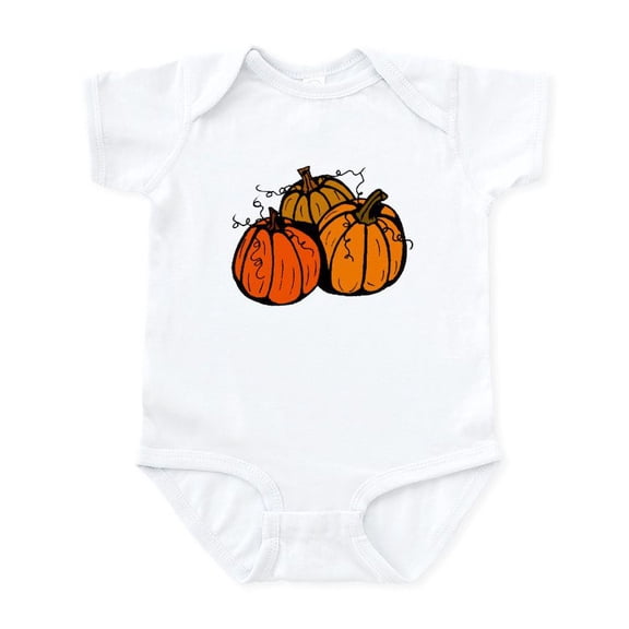CafePress - Three Pumpkins Infant Bodysuit - Baby Light Bodysuit, Size Newborn - 24 Months