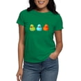 thumbnail image 1 of CafePress - Three Rubber Ducks Women's Dark T Shirt - Women's Traditional Fit Dark T-Shirt, 1 of 4