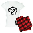 thumbnail image 1 of CafePress - Three Wise Monkeys Kikazaru Hear NO Evil Emoji Paj - Women's Light Pajamas, 1 of 4