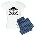thumbnail image 1 of CafePress - Three Wise Monkeys Mizaru See NO Evil Emoji Pajama - Women's Light Pajamas, 1 of 4