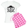 thumbnail image 1 of CafePress - Three Wise Monkeys Mizaru See NO Evil Emoji Pajama - Women's Light Pajamas, 1 of 4