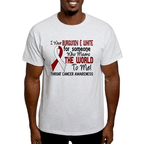 CafePress - Throat Cancer Meansworldtome2 Light T Shirt - Men's Classic Graphic T-Shirt