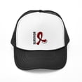 thumbnail image 1 of CafePress - Throat Cancer Survivor 12 - Adjustable Unisex Printed Trucker Hat with Mesh Back, 1 of 8