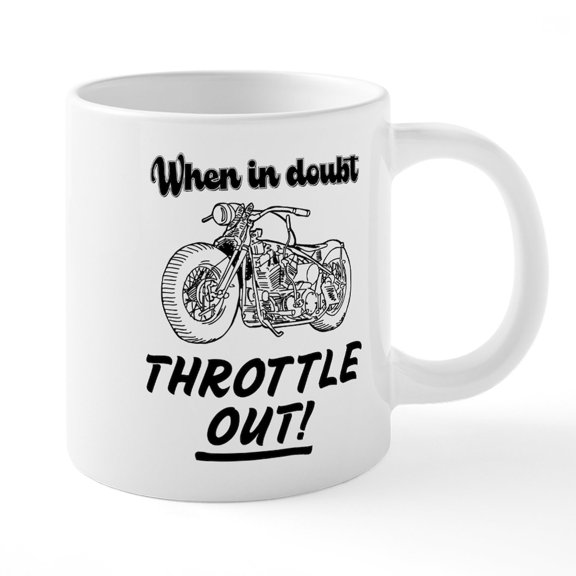 CafePress - Throttle It Out Mugs - 20 Oz White Ceramic Mega Mug