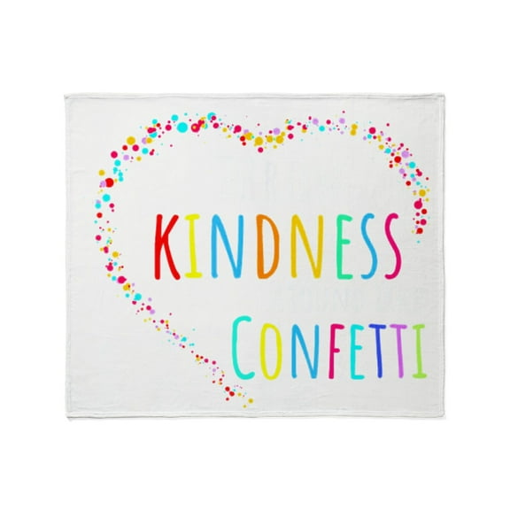 CafePress - Throw Kindness Around Like Confetti - Soft Fleece Throw Blanket, 50"x60" for All Ages