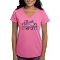 thumbnail image 1 of CafePress - Throw Kindness Around Like Confetti T Shirt - Women's V-Neck Dark T-Shirt, 1 of 3