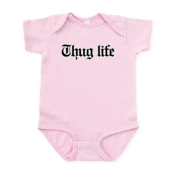 CafePress - Thug Life, Gangster, Baby, G, Thug Infant Bodysuit - Baby Light Bodysuit, Size Newborn - 24 Months