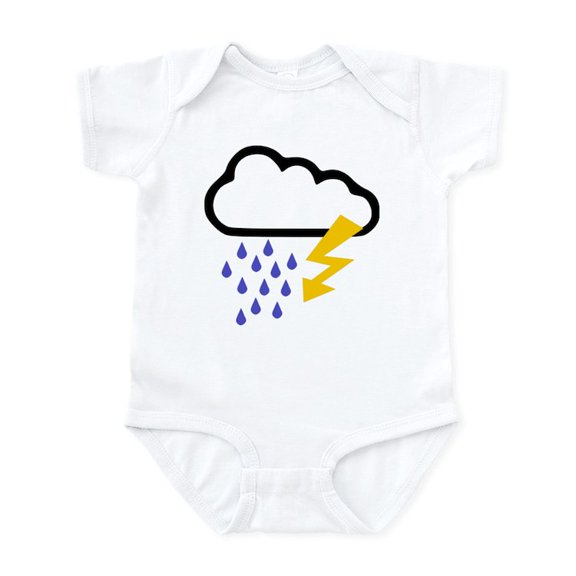 CafePress - Thunderstorm Weather Infant Bodysuit - Baby Light Bodysuit, Size Newborn - 24 Months