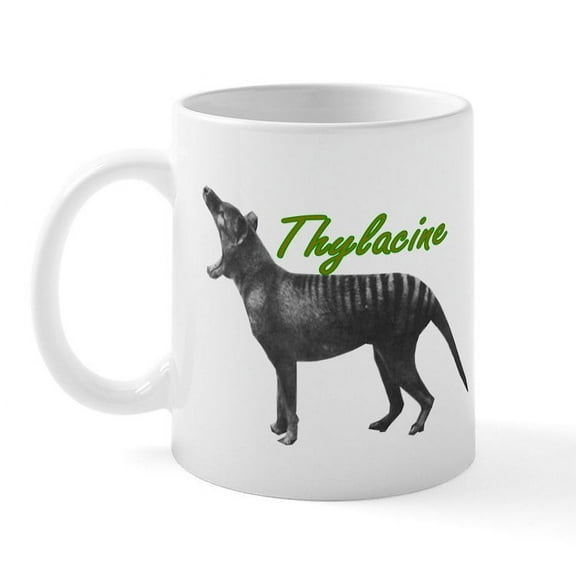 CafePress - Thylacine Mug - 11 oz Ceramic Mug - Novelty Coffee Tea Cup