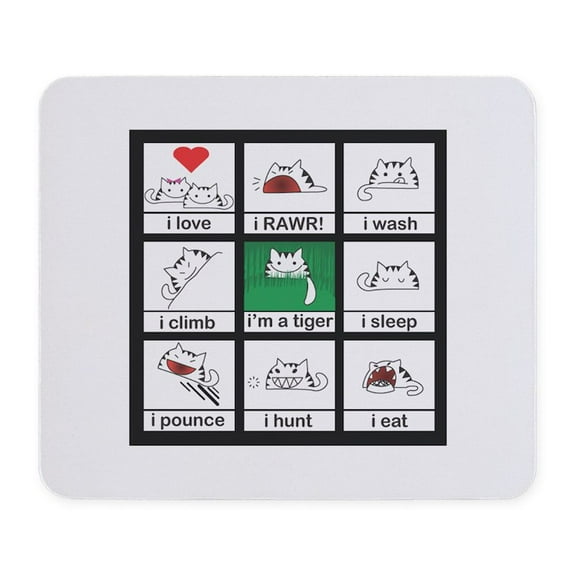 CafePress - Tiger Cat Mousepad - Non-slip Rubber Mousepad, Gaming Mouse Pad