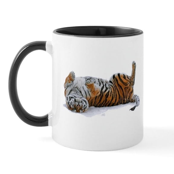 CafePress - Tiger Mug - 11 oz Ceramic Mug - Novelty Coffee Tea Cup