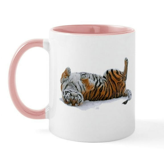 CafePress - Tiger Mug - 11 oz Ceramic Mug - Novelty Coffee Tea Cup