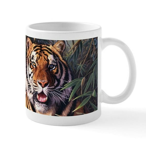 CafePress - Tiger Tiger Mug - 11 oz Ceramic Mug - Novelty Coffee Tea Cup