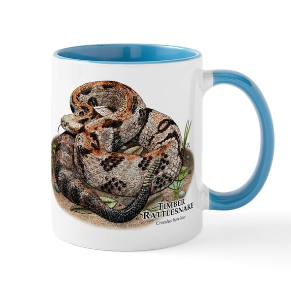 CafePress - Timber Or Canebrake Rattlesnake Mug - 11 oz Ceramic Mug - Novelty Coffee Tea Cup