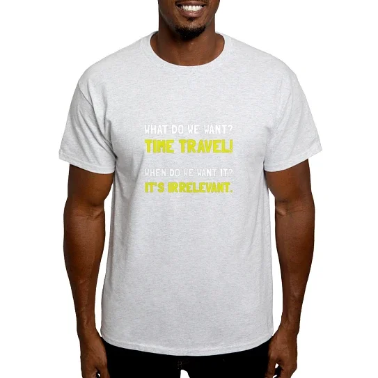 CafePress - Time Travel T Shirt - Men's Classic Cotton T-Shirts