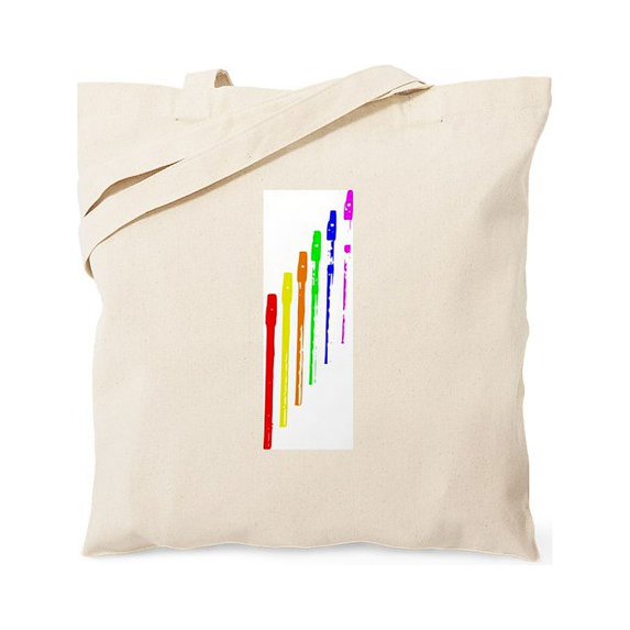 CafePress - Tin Whistles Ascending Tote Bag - Unisex Canvas Tote Bag, Beige, 1-Piece