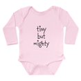 thumbnail image 1 of CafePress - Tiny But Mighty Body Suit - Long Sleeve Cotton Baby Bodysuit, 1 of 4