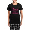 thumbnail image 1 of CafePress - Tired As A Mother Women's Dark Pajamas - Women's Short Sleeve Print T-Shirt and Pants Dark Cotton Pajama Set, 1 of 7