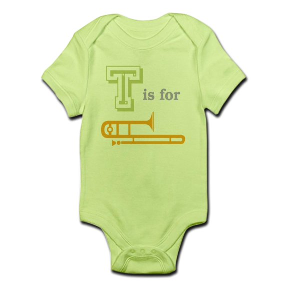 CafePress - Tis For Trombone Infant Bodysuit - Baby Light Bodysuit
