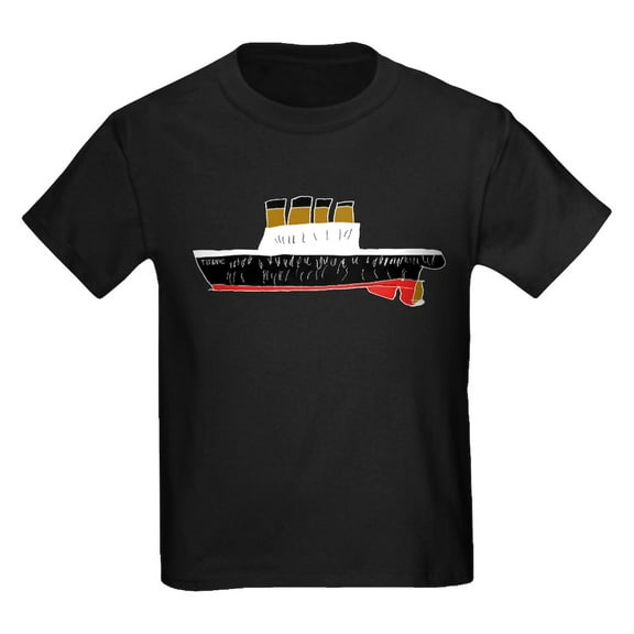 CafePress - Titanic/Hindenburg Kids Dark T Shirt - Dark T-Shirt Kids XS-XL