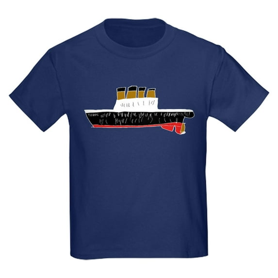 CafePress - Titanic/Hindenburg Kids Dark T Shirt - Dark T-Shirt Kids XS-XL