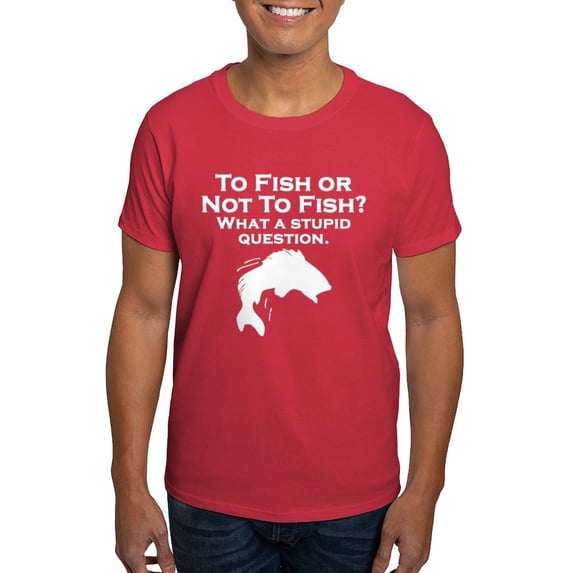 CafePress - To Fish Or Not To Fish T Shirt - Men's Classic Graphic Cotton T-Shirt