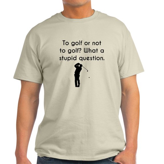 CafePress - To Golf Or Not To Golf T Shirt - Men's Classic Graphic T-Shirt