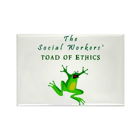 CafePress - Toad Of Ethics Magnets - Rectangle Magnet, 2"x3" Refrigerator Magnet