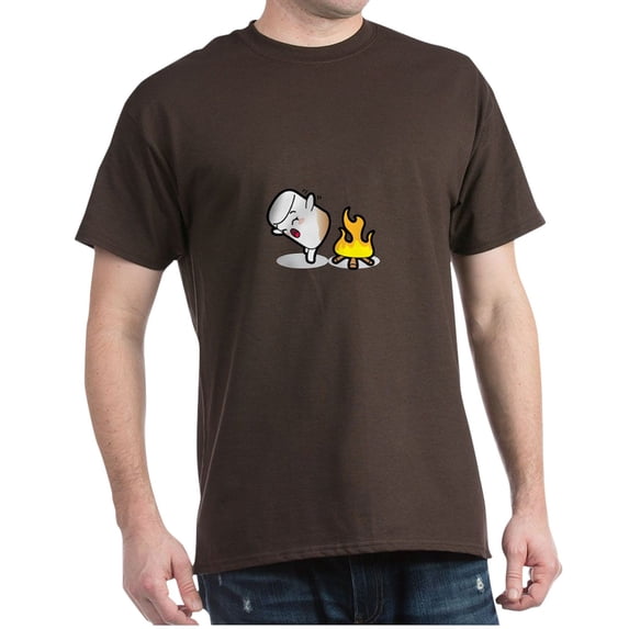 CafePress - Toasty Buns Marshmallow Baby Art T Shirt - Men's Classic Graphic Cotton T-Shirt