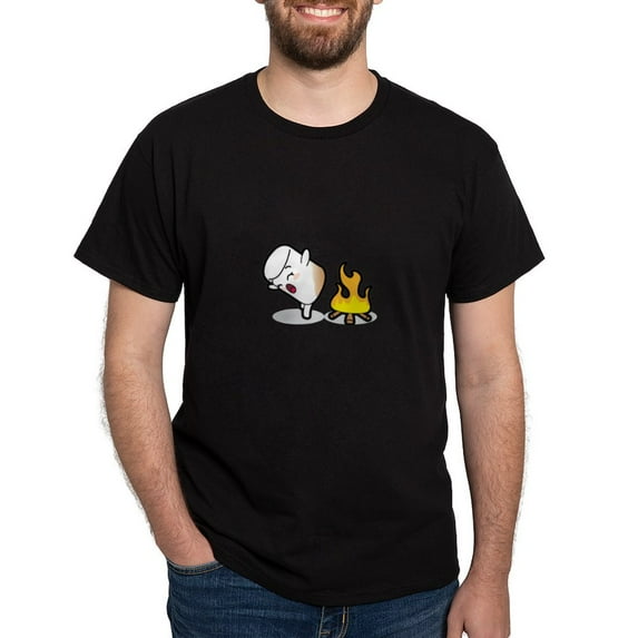 CafePress - Toasty Buns Marshmallow Baby Art T Shirt - Men's Classic Graphic Cotton T-Shirt