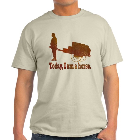 CafePress - Today, I Am A Horse Light T Shirt - Men's Classic Graphic T-Shirt