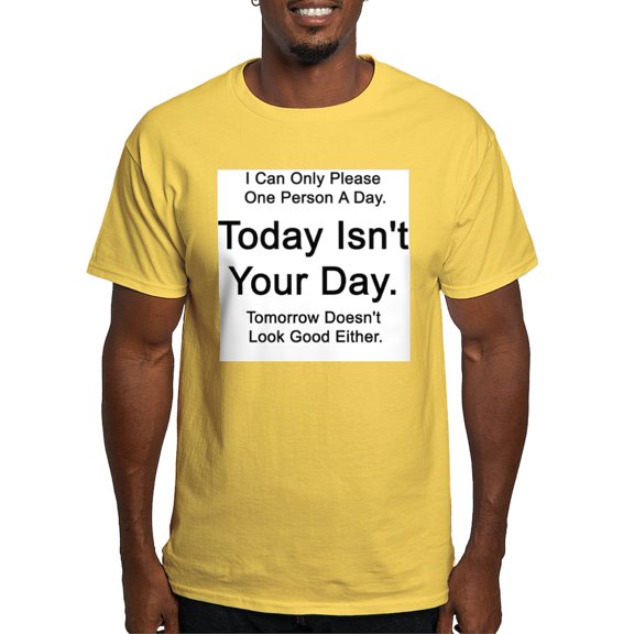 CafePress - Today Isn't Your Day Ash Grey T Shirt - Men's Classic Graphic T-Shirt